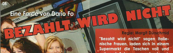 Eine Farce im JuThe: Bezahlt wird nicht!